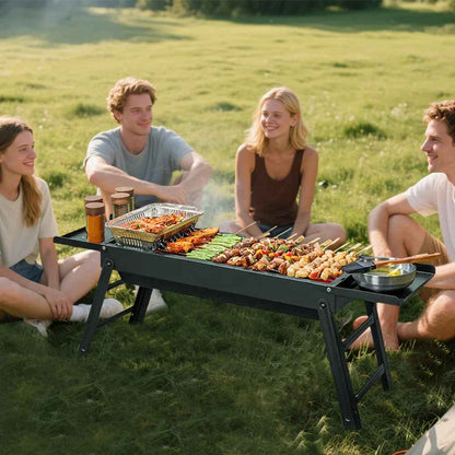 barbecue a charbon sur pied/OutGrill - TSEN Accessoires de Cuisine