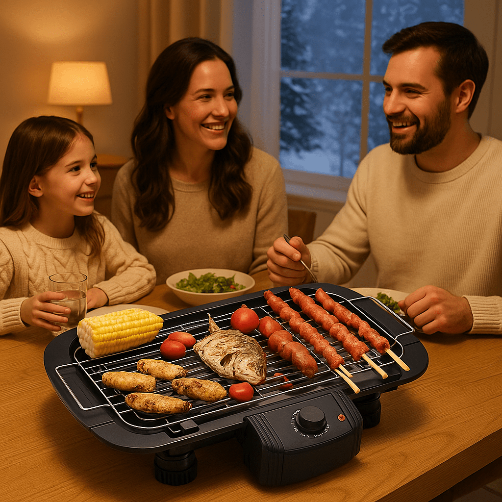 Barbecue électrique sans fumée | TechGrill - TSEN Accessoires de Cuisine