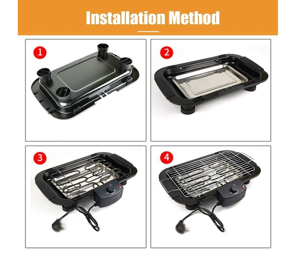 Barbecue électrique sans fumée | TechGrill - TSEN Accessoires de Cuisine