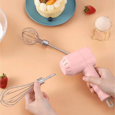 FOUET ELECTRIQUE - ElectricFoodMixer™ - Rose - TSEN Accessoires de Cuisine