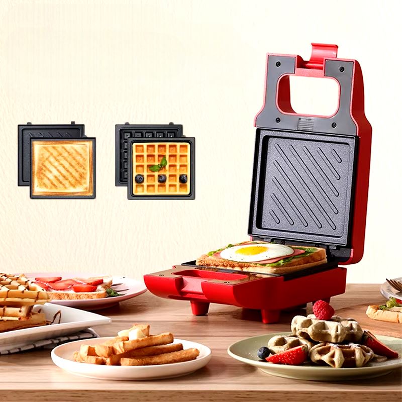 Machine à panini - MiniCuisto™ - Rouge - TSEN Accessoires de Cuisine