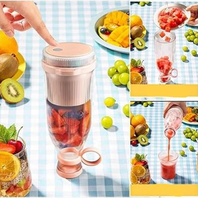 Mixeur Portable - Blend & Go™ - Rose - TSEN Accessoires de Cuisine