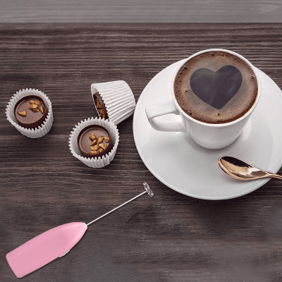 Mousseur à Lait - FoamMaster™ - Rose - TSEN Accessoires de Cuisine